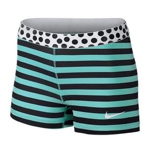 Nike Pro Purple Striped Shorts